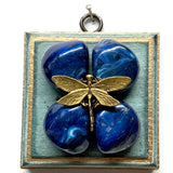 Painted Frame with Dragonfly on Stones