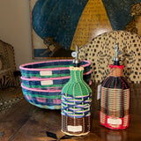 Maegen Woven Bowl | Pink/Navy