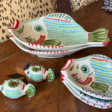 Portofino Green Fish Platter - Large