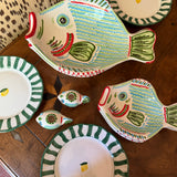 Portofino Green Fish Platter - Small