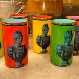 Roman Soldier Bust Brush Pot