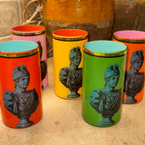 Roman Soldier Bust Brush Pot
