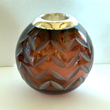 Lucy Cope Matchstriker Small Mocha Chevron