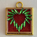 Acrylic Frame with Green Heart
