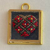 Acrylic Frame with Bejeweled Heart