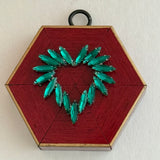 Painted Frame with Green Heart