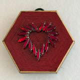 Painted Frame with Red Heart