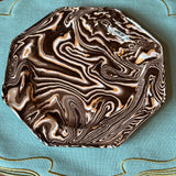 La Gallina Matta Parentesi Oval Placemats | Lagoon/Ocra - Set of 12