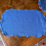 La Gallina Matta Ninette Placemats | Denim - Set of 12