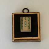 Bourbon Barrel Frame with Mahjong Tile