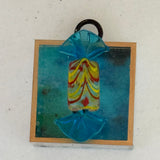 Acrylic Frame with Murano Glass Candy / Slight Imperfections