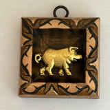 Wooden Frame with Pig