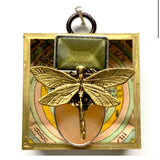 Acrylic Frame with Dragonfly on Brooch /Slight Imperfections