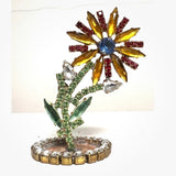 Spring Czech Rhinestone Flower