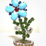 Spring Czech Rhinestone Flower