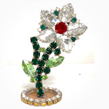 Spring Czech Rhinestone Flower