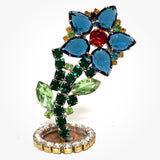 Spring Czech Rhinestone Flower