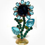 Spring Czech Rhinestone Flower