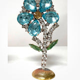 Spring Czech Rhinestone Flower