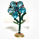 Spring Czech Rhinestone Flower