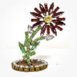 Spring Czech Rhinestone Flower