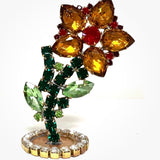 Spring Czech Rhinestone Flower