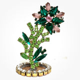 Spring Czech Rhinestone Flower