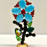 Spring Czech Rhinestone Flower