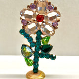 Spring Czech Rhinestone Flower
