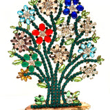 Spring Czech Rhinestone Flower Tree