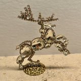 Czech Rhinestone Christmas Stag