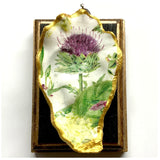 Bourbon Barrel Frame with Thistle on Oyster Shell