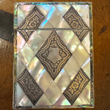 Antique Mother of Pearl and Silver Card Case