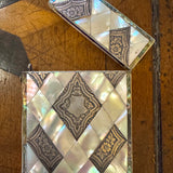 Antique Mother of Pearl and Silver Card Case