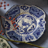 Decorative Blue Plate (Pigeon 27) | Lisa Sandner
