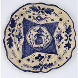 Decorative Blue Plate with Girl | Lisa Sandner