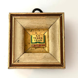 Wooden Frame with AKSARBEN Pin 1949