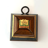 Wooden Frame with AKSARBEN Pin 1949