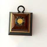 Wooden Frame with AKSARBEN Pin 1986