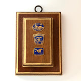 Wooden Frame with AKSARBEN Pin 1980