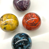 Paperweights by Globemaker Julia Forte MUSTARD 2