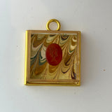 Acrylic Frame with Marbled Paper with Intaglio / Slight Imperfections