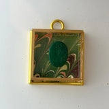 Acrylic Frame with Marbled Paper with Intaglio / Slight Imperfections