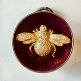 Painted Interior Silver Cup with Sparkle Bee