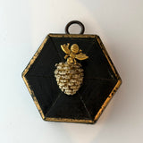 Painted Frame with Pinecone and Napoleonic Bee