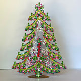 Czech Rhinestone Christmas Tree
