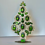 Czech Rhinestone Christmas Tree