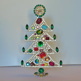 Czech Rhinestone Christmas Tree