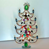 Czech Rhinestone Christmas Tree