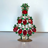 Czech Rhinestone Christmas Tree